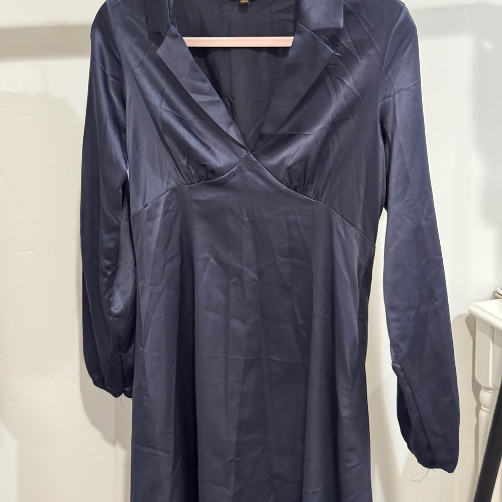 Elegant Navy Blue Women's Dress from Downeast